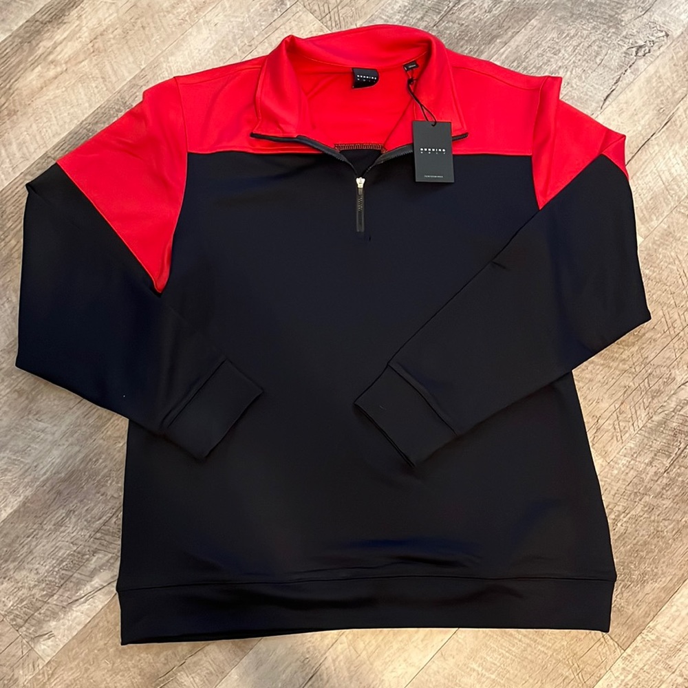 NWT Dunning Golf Quarter Zip Sweater